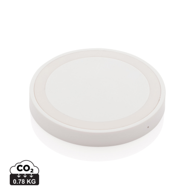 Picture of 5W CORDLESS CHARGER PAD ROUND in White.