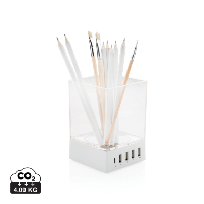 Picture of PEN HOLDER USB CHARGER in White