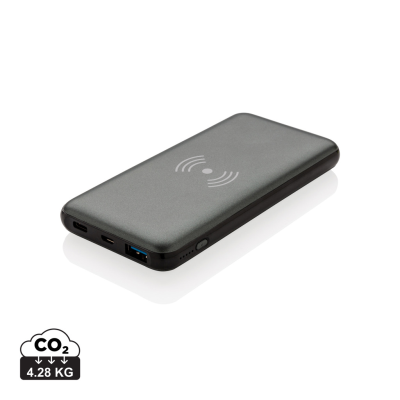 Picture of 10,000 Mah FAST CHARGER 10W CORDLESS POWERBANK in Grey.
