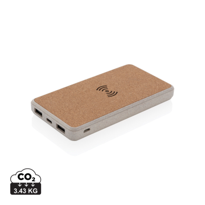 Picture of CORK AND WHEAT 8,400 MaH 5W CORDLESS POWERBANK in Brown