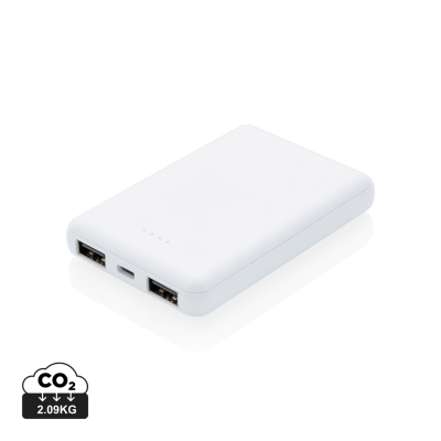 Picture of 5000 MAH ANTIMICROBIAL POWERBANK in White