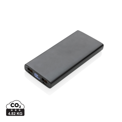 Picture of ALUMINUM 18W 10000 Mah PD POWERBANK in Black.