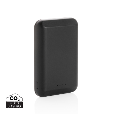 Picture of MAGNETIC 5,000 MAH 5W CORDLESS POWERBANK in Black