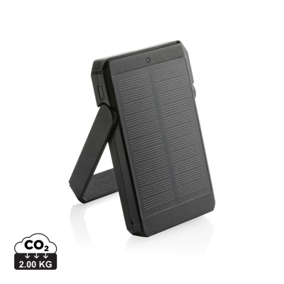 Picture of SKYWAVE RCS RPLASTIC SOLAR POWERBANK 5000 MAH 10W CORDLESS in Black