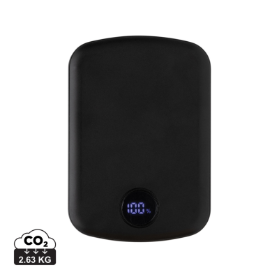 Picture of MAGBOOST RCS RECYCLED PLASTIC 5000 MAH MAGNETIC POWERBANK in Black.