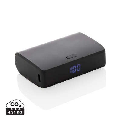Picture of FLASHCHARGE RCS RPLASTIC 10000 MAH FAST CHARGE POWERBANK in Black