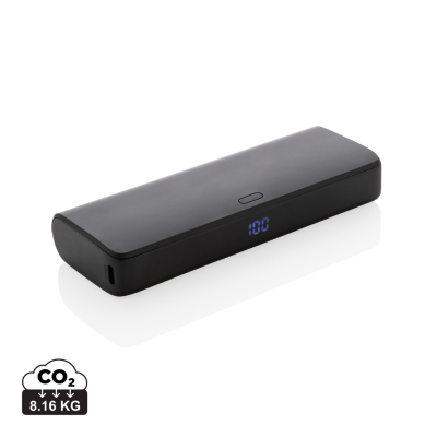 Picture of FLASHCHARGE RCS RPLASTIC 20000 MAH FAST CHARGE POWERBANK in Black.