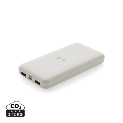 Picture of RCS STANDARD RECYCLED PLASTIC CORDLESS POWERBANK in White