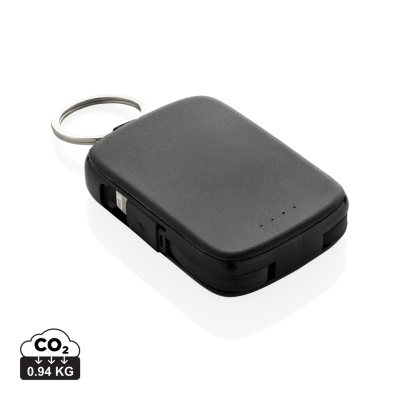 Picture of NEXO RCS KEYRING CHAIN 2000 MAH POWERBANK with Integrated Cables in Black