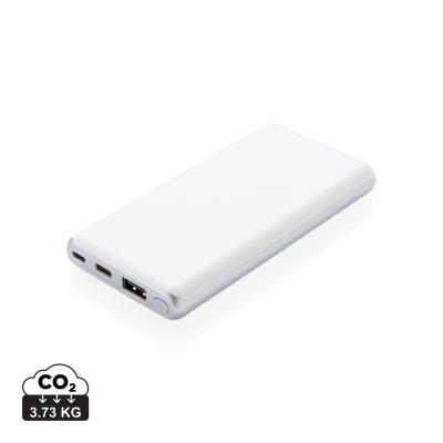 Picture of ULTRA FAST 10,000 Mah POWERBANK with PD in White.