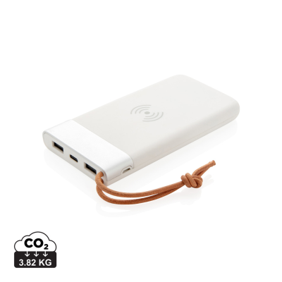 Picture of ARIA 8,000 Mah 55W CORDLESS CHARGER POWERBANK in White.