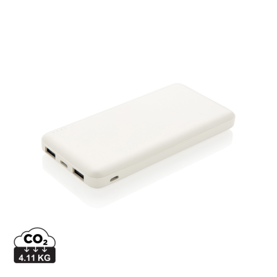 Picture of HIGH DENSITY 10,000 Mah POCKET POWERBANK in White.