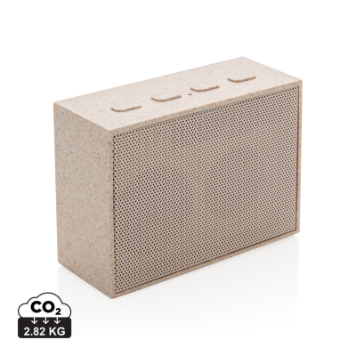 Picture of WHEAT STRAW 3W MINI SPEAKER in Brown.