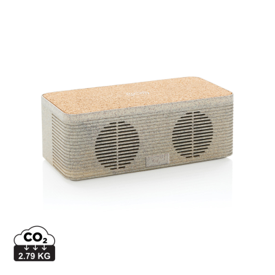 Picture of WHEATSTRAW CORDLESS CHARGER SPEAKER in Brown