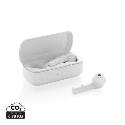 Picture of FREE FLOW TWS EARBUDS in Charger Case in White.