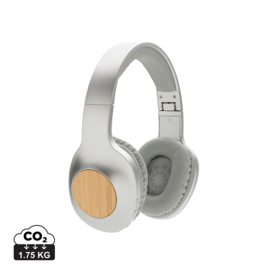 Picture of DAKOTA BAMBOO CORDLESS HEADPHONES in Grey