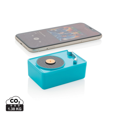 Picture of MINI VINTAGE 3W CORDLESS SPEAKER in Blue.