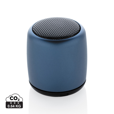 Picture of MINI ALUMINUM CORDLESS SPEAKER in Blue.