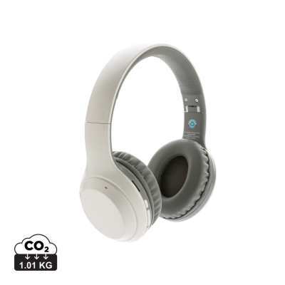 Picture of RCS STANDARD RECYCLED PLASTIC HEADPHONES in White