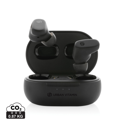 Picture of URBAN VITAMIN GILROY HYBRID ANC AND ENC EARBUDS in Black.