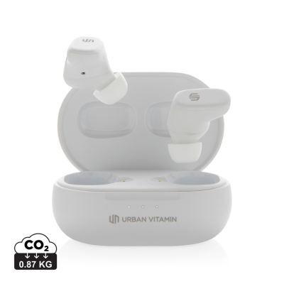 Picture of URBAN VITAMIN GILROY HYBRID ANC AND ENC EARBUDS in White.