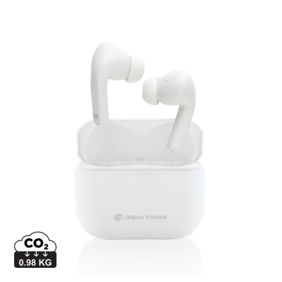 Picture of URBAN VITAMIN ALAMO ANC EARBUDS in White.