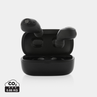 Picture of URBAN VITAMIN PALM SPRINGS RCS RPLASTIC ENC EARBUDS in Black.