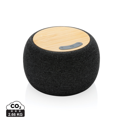 Picture of RCS RPLASTIC & PET AND BAMBOO 5W SPEAKER in Anthracite Grey.