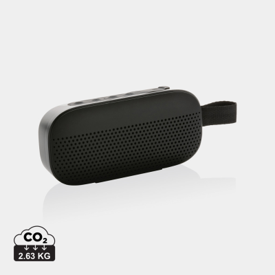 Picture of RCS RECYCLED PLASTIC SOUNDBOX 5W SPEAKER in Black.