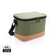 Picture of TWO TONE COOL BAG with Cork Detail in Green