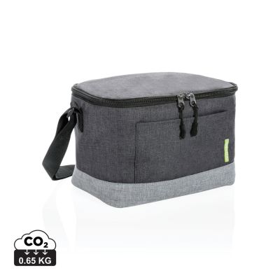 Picture of DUO COLOR RPET COOL BAG in Grey.