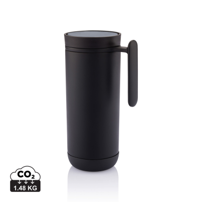 Picture of CLIK LEAK PROOF TRAVEL MUG in Black & Grey