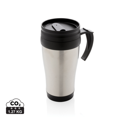 Picture of STAINLESS STEEL METAL MUG in Silver.
