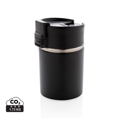 Picture of BOGOTA VACUUM COFFEE MUG with CERAMIC POTTERY COATING in Black.