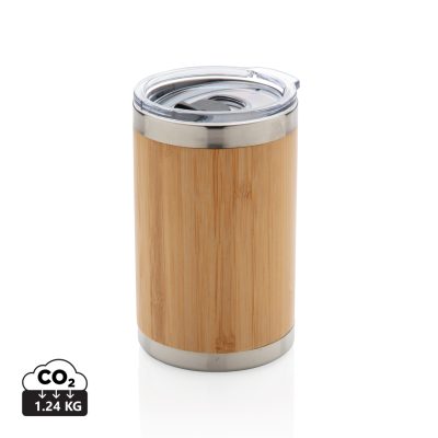 Picture of BAMBOO COFFEE TO GO TUMBLER in Brown.