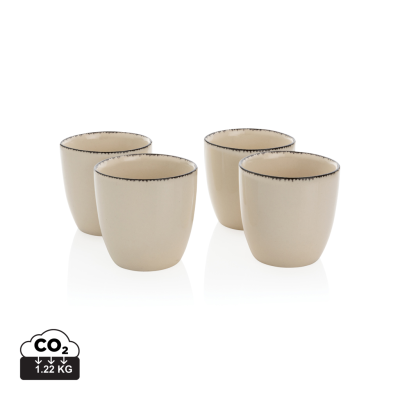 Picture of UKIYO 4PCS DRINKWARE SET in White.