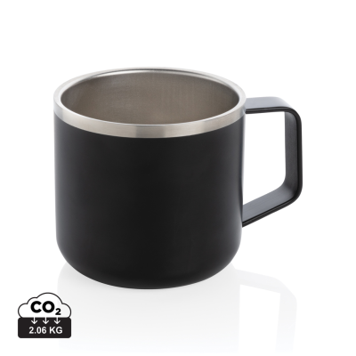 Picture of STAINLESS STEEL METAL CAMP MUG in Black.