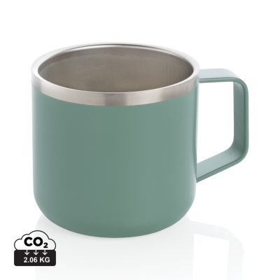 Picture of STAINLESS STEEL METAL CAMP MUG in Green.