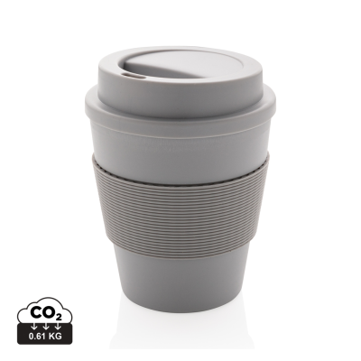 Picture of REUSABLE COFFEE CUP with Screw Lid 350ml in Grey