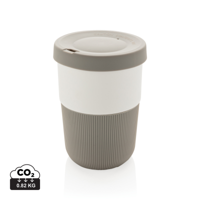 Picture of PLA CUP COFFEE TO GO 380ML in Grey.