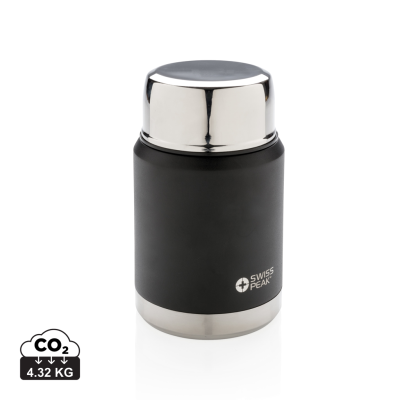 Picture of SWISS PEAK ELITE COPPER VACUUM FOOD CONTAINER in Black.