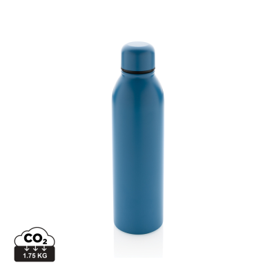 Picture of RCS RECYCLED STAINLESS STEEL METAL VACUUM BOTTLE 500ML in Blue.