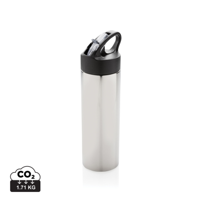 Picture of SPORTS BOTTLE with Straw in Silver
