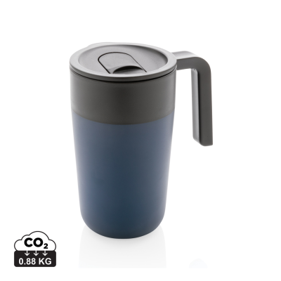 Picture of GRS RECYCLED PP AND SS MUG with Handle in Navy