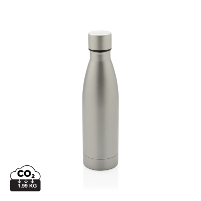 Picture of RCS RECYCLED STAINLESS STEEL METAL SOLID VACUUM BOTTLE in Grey.