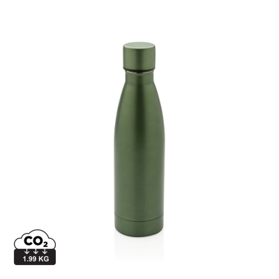Picture of RCS RECYCLED STAINLESS STEEL METAL SOLID VACUUM BOTTLE in Green.