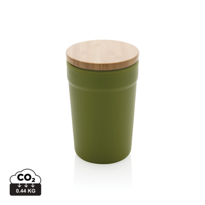 Picture of GRS CERTIFIED RECYCLED PP MUG with Bamboo Lid