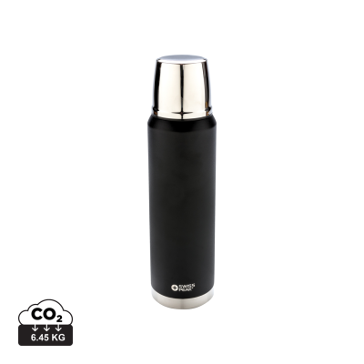 Picture of SWISS PEAK ELITE 1L COPPER VACUUM FLASK in Black.