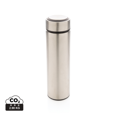 Picture of VACUUM STAINLESS STEEL METAL BOTTLE in Silver.