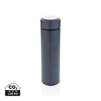 Picture of VACUUM STAINLESS STEEL METAL BOTTLE in Blue.
